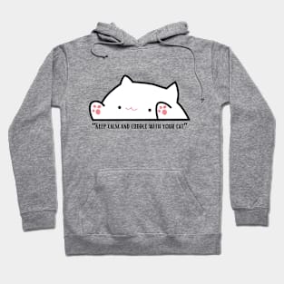 “Keep calm and cuddle with your cat.” CAT LOVERS Hoodie